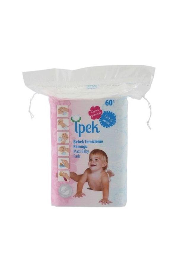 2'li Ipek Bebek Temizleme Pamuğu 60'lı - Image 1