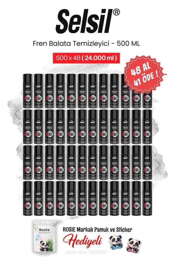 Selsil 48 AL 41 ÖDE, 500 ml Fren Balata Temizleyici Sprey ve rosie pamuk - Image 1
