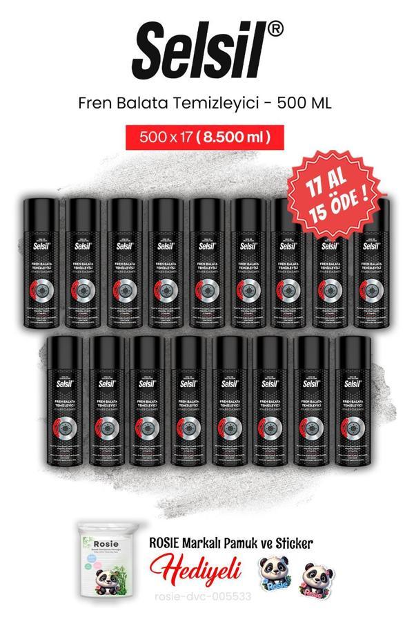 Selsil Fren Balata Temizleyici Sprey 500 ml, 17 AL 15 ÖDE ve rosie pamuk - Image 1