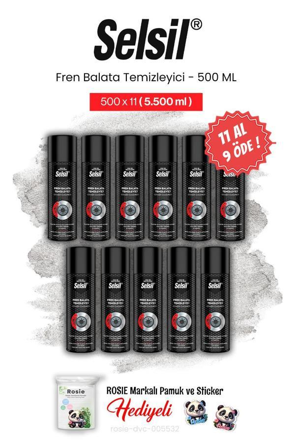 Selsil 500 ml Fren Balata Temizleyici Sprey, 11 AL 9 ÖDE ve rosie pamuk - Image 1