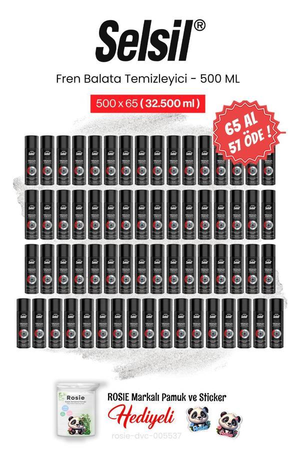 Selsil 65 AL 57 ÖDE, 500 ml Fren Balata Temizleyici Sprey ve rosie pamuk - Image 1