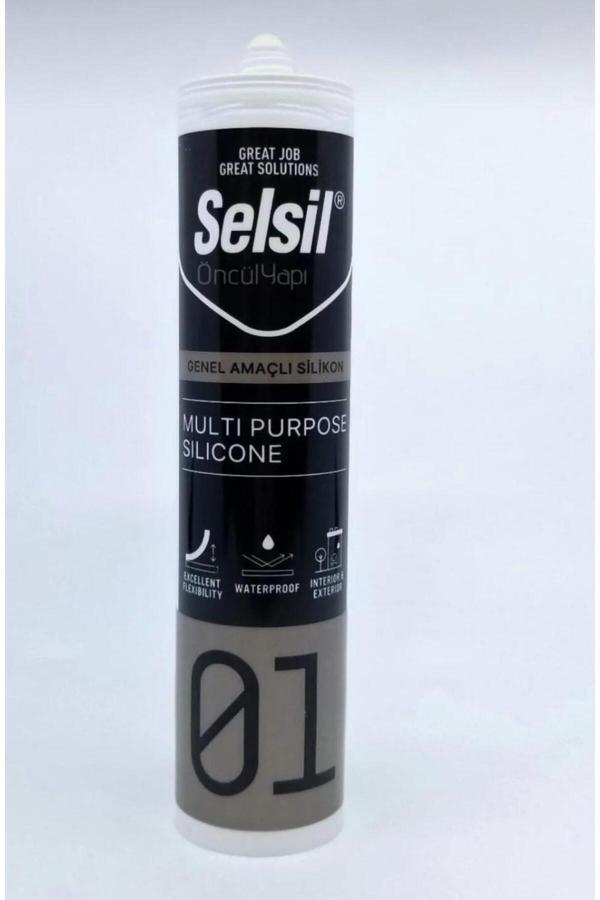 Selsil GENEL AMAÇLI SİLİKON ŞEFFAF 280gr (1 ADET) - Image 1