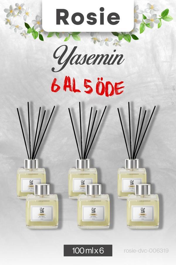 Yasemin 6 AL 5 ÖDE, Rosie Çubuklu Oda Kokusu 100 ml - Image 1