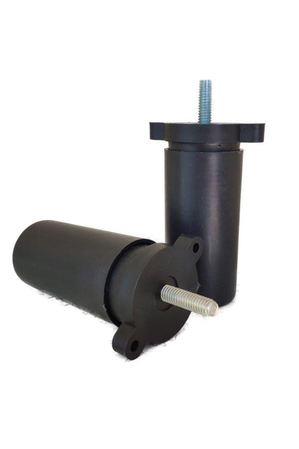 Musa Kanepe (Vida Ölçüsüne Dikkat)- Orta Mobilya Koltuk Kanepe Baza Destek Ayağı Tek Adet Siyah 10 Cm 5/16 Vida - Image 1