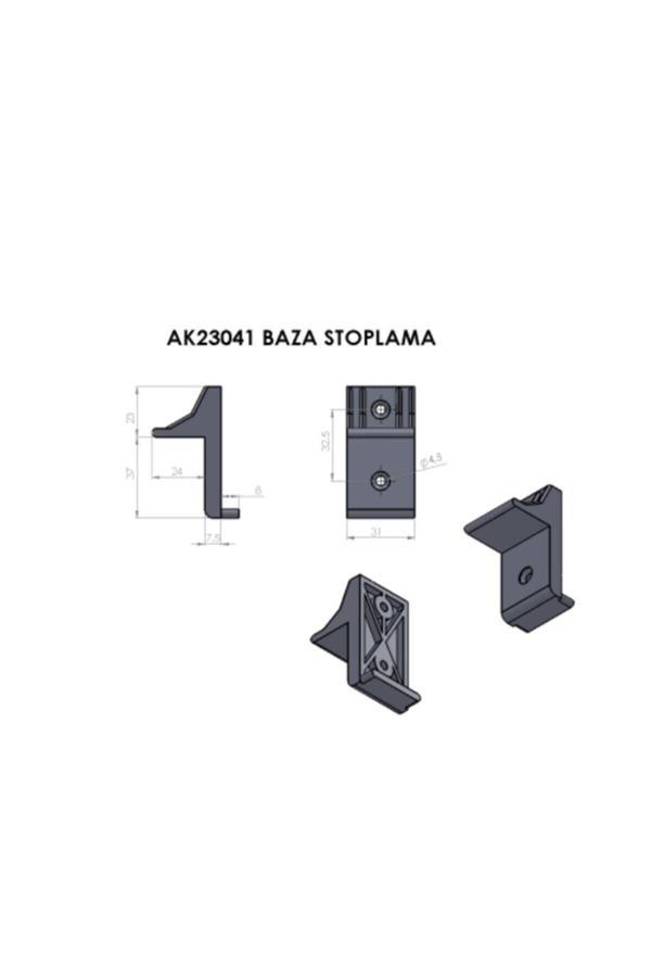 Musa Kanepe Baza Yatak Tutucu Baza Stoplama Köşeli (4Lü) - Image 1
