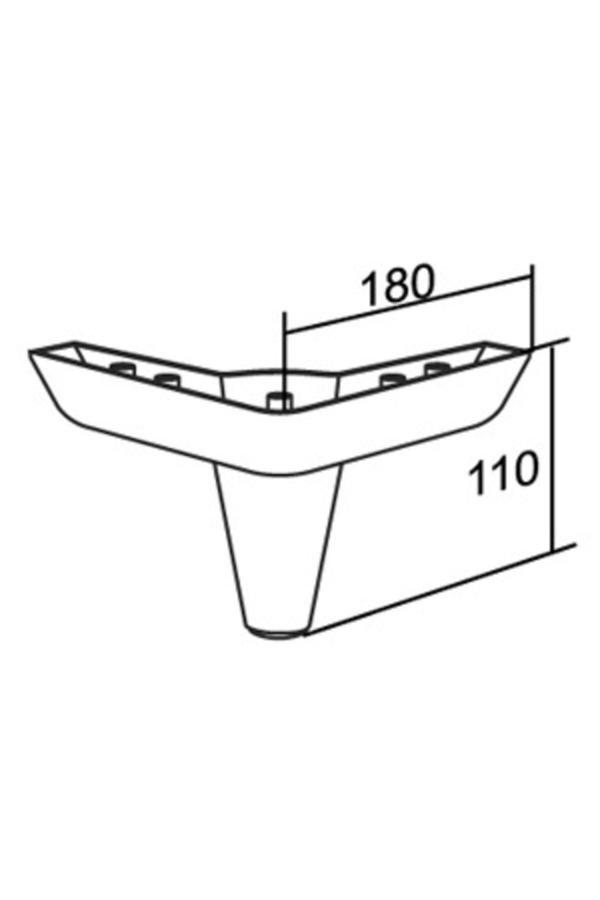 Mis Kanepe Koltuk Baza Sehpa Tv Ünitesi Ayak Aspen 11 Cm World Ceviz - Image 1