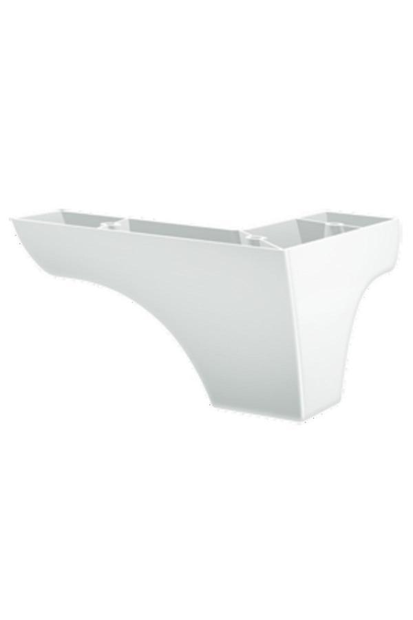 Mis Kanepe Koltuk Baza Sehpa Tv Ünitesi Plastik Ayak Yeni Nova 8 Cm Beyaz - Image 1