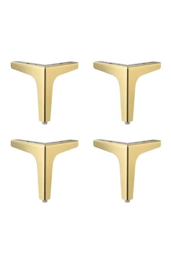 Musa Kanepe 15 Cm Modern Model Gold Metal Mobilya, Dolap, Koltuk, Tv Ünitesi Ayakları (4 Adet)-Robot Süpürge - Image 1