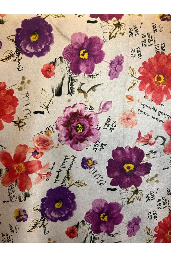 Musa Kanepe Döşemelik Koltuk Kumaşı-Yıkanabilir Kumaş-Dijital Çiçek Baskılı - Image 1