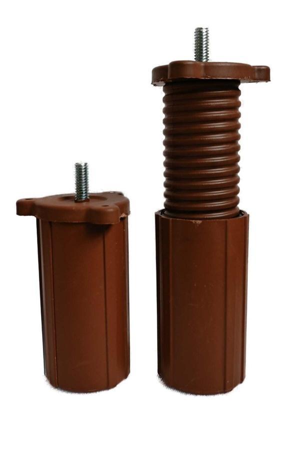 Musa Kanepe (Vida Ölçüsüne Dikkat)- Orta Mobilya Koltuk Kanepe Baza Destek Ayağı Tek Adet Ceviz 10 Cm 5/16 Vida - Image 1