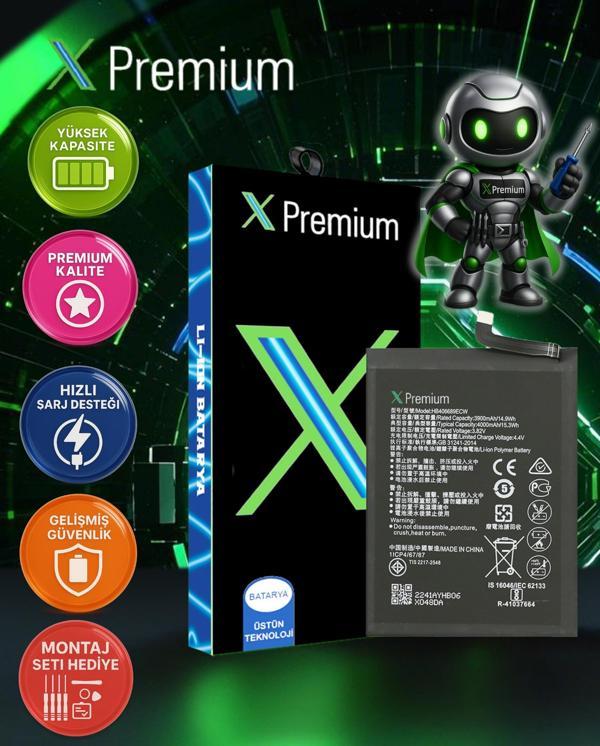 Xpremium Huawei Y7 2019 Uyumlu Batarya Pil Süper Yüksek Kalite 3900 mAh HB406689ECW - Image 1