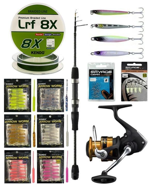 YekOutdoor Arrow Worm LRF Seti Okuma Lrf-Tele-706UL 212cm 1-8 gr Lrf Kamışı&Shimano Makina FX 2500 FC - Image 1