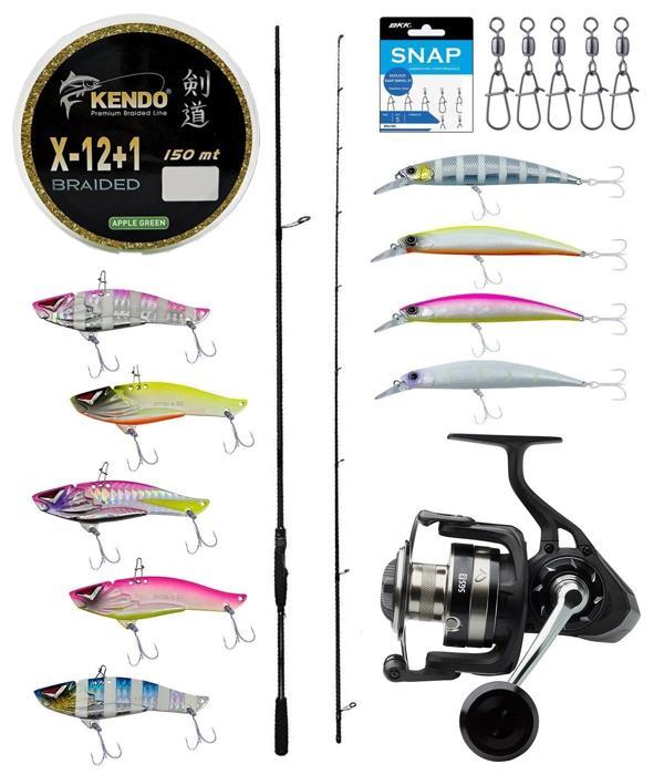 Yek Outdoor Pro Spin Seti Okuma Hakai Super Light Spin 8'6'' 259cm 10-35gr 2 Parça Olta Kamışı&Savage Gear SGS8 4000 FD  - Image 1