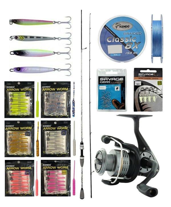 YekOutdoor Arrow Worm LRF Seti Kendo Kenshi Pro 2.10m 1-7 gr Olta Kamışı&Okuma Revenger RV-25 FD Olta Makinesi - Image 1