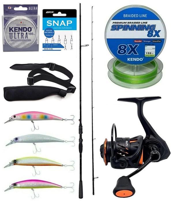 Yek Outdoor Spin Olta Seti Okuma Psycho Stick Game 243cm Ex-Fast 15-40gr 2 Parça Olta Kamışı&Savage Gear Orange LTD 4000 - Image 1