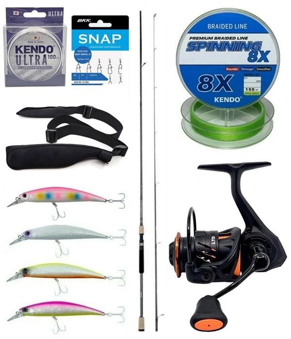 Yek Outdoor Spin Olta Seti Okuma Azaki Spin 274 cm 12-35 gr 2 Parça Spin Kamışı&Savage Gear Orange LTD 3000 FD 8+1BB Olt - Image 1