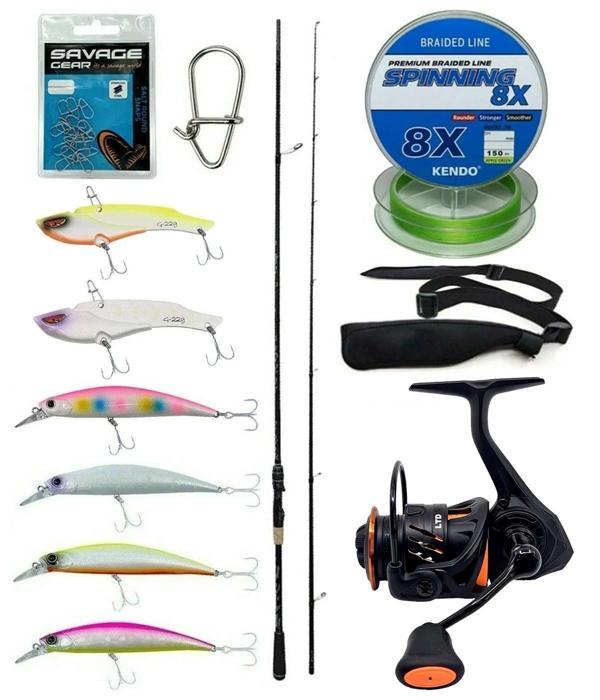 Yek Outdoor Spin Olta Seti Kendo Kenshi Pro 2.65m 10-35gr Olta Kamışı&Savage Gear Orange LTD 4000 FD 8+1BB Olta Makinesi - Image 1