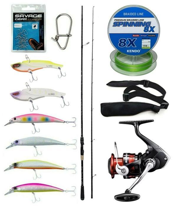 Yek Outdoor Spin Olta Seti Kendo Kenshi Pro 2.65m 10-35gr Olta Kamışı&Shimano Sienna 4000 Fg Spin Makinesi - Image 1