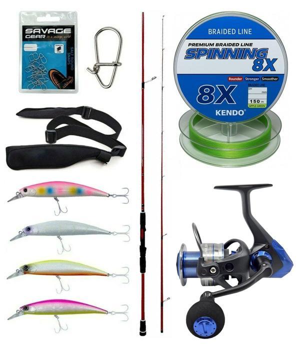 Yek Outdoor Spin Olta Seti Okuma Red Spin 279 cm 10-40 gr Spin Kamışı&Okuma Safina 3000A Olta Makinesi - Image 1