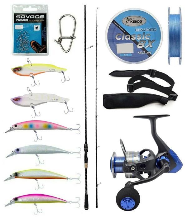 Yek Outdoor Spin Olta Seti Kendo Kenshi Pro 2.65m 10-35gr Spin Kamışı&Okuma Safina 3000A Olta Makinesi - Image 1