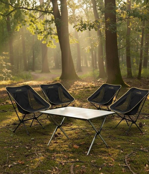 Yek Outdoor 4 Kişilik Kamp Masası ve Sandalye Seti - Image 1