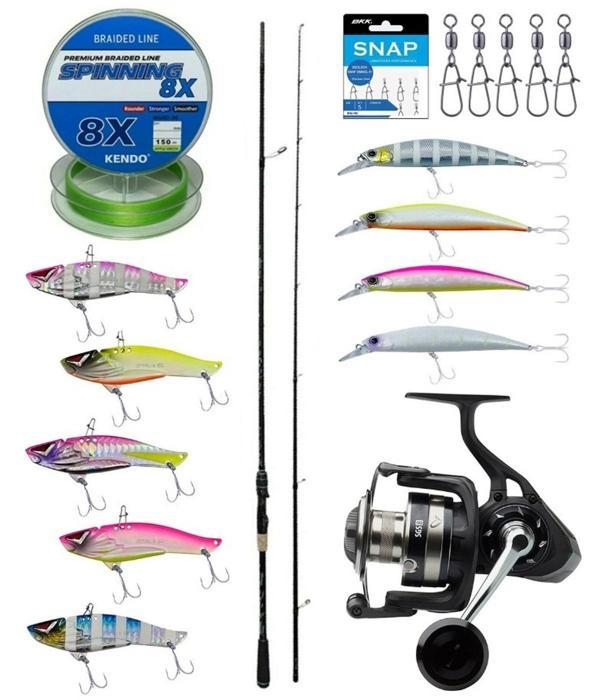 Yek Outdoor Pro Spin Seti Kendo Kenshi Pro 2.65m 10-35gr Olta Kamışı&Savage Gear SGS8 4000 FD 8+1BB Olta Makinesi - Image 1