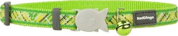 Reddingo Flanno Desenli Lime Kedi Boyun Tasması 12mm  20-32 cm - Image 1