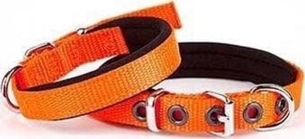 Doggie Comfort Dokuma Köpek Boyun Tasması Medium Turuncu 1.5x25-30 Cm - Image 1