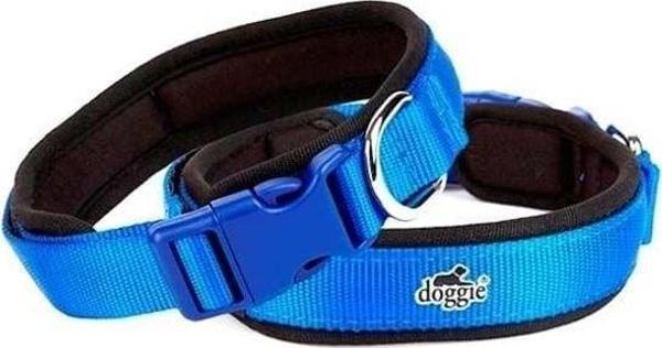 Doggie Havalı Dokuma Köpek Boyun Tasması Medium Mavi 2x35-45 Cm - Image 1