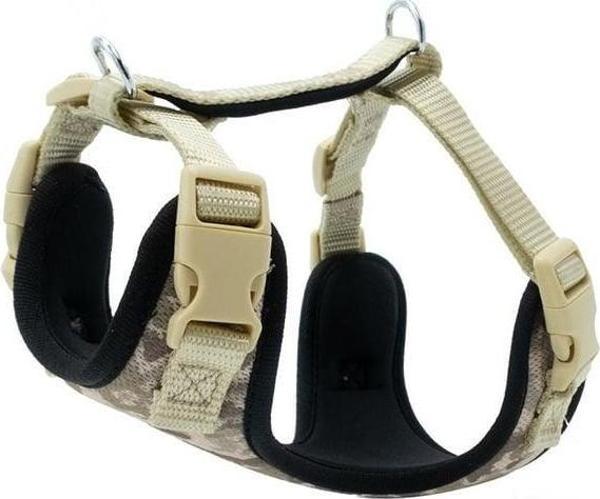 Doggie Havalı Dokuma Köpek Göğüs Tasması Medium Kamuflaj 2x45-55 Cm - Image 1