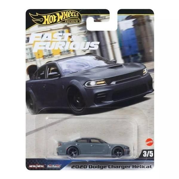 Hot Wheels Premium Fast & Furious 2020 Dodge Charger Hellcat 1:64 Metal Diecast Model Araba - Image 1