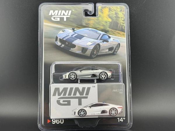 Mini GT 1:64 Jaguar C-X75 Silver CHASE Edition Diecast Model Araba - Image 1