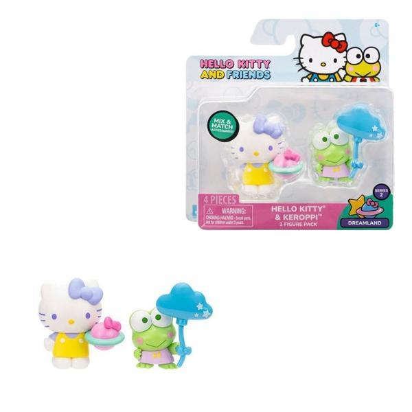 Hello Kitty & Keroppi 2’li Mini Figür Seti – Sanrio Koleksiyon Oyuncak (Dreamland Serisi 2) - Image 1