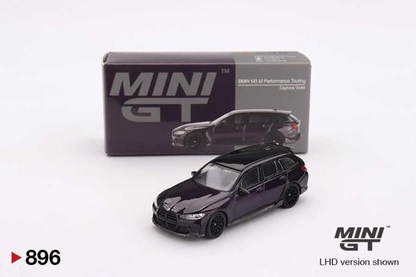 Mini GT 1:64 BMW M3 Touring M Performance Daytona Violet – Diecast Araba - Image 1