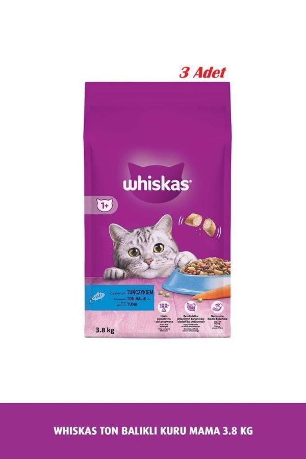 Whiskas Ton Balıklı Kuru Kedi Maması 3.8 Kg*3 ADET - Image 1