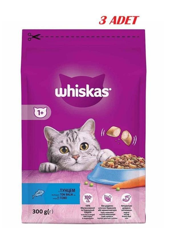 Whiskas Ton Balıklı ve Sebzeli Yetişkin Kedi Maması 300gr*3 ADET - Image 1