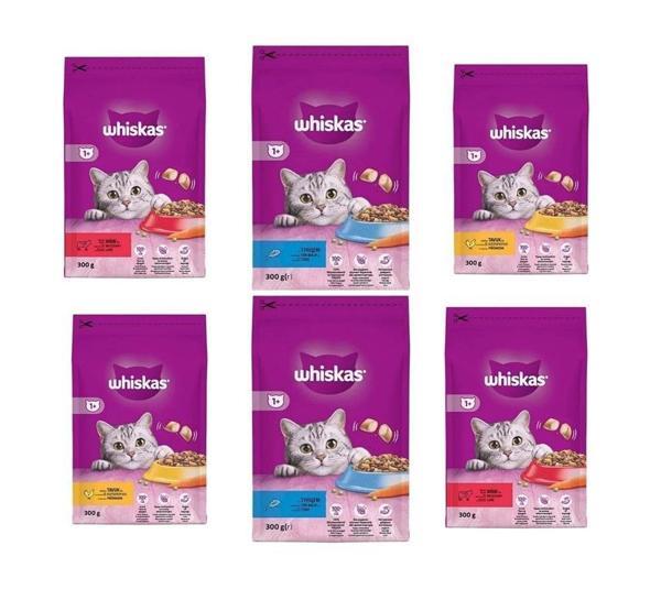 Whiskas 300 Gr Karışık Kedi Maması 6lı Set - Image 1