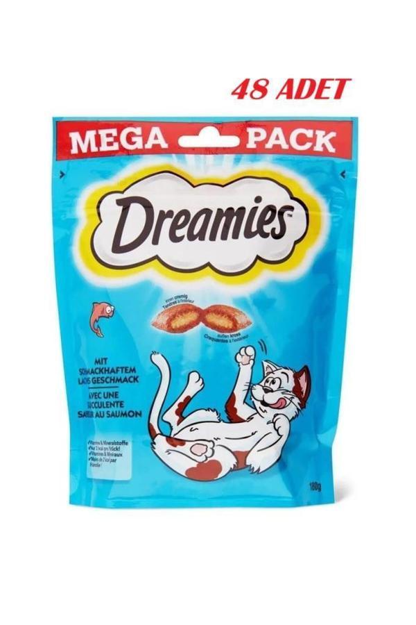 Dreamies Mega Somonlu Kedi Ödül Maması 180 Gr*48 ADET - Image 1