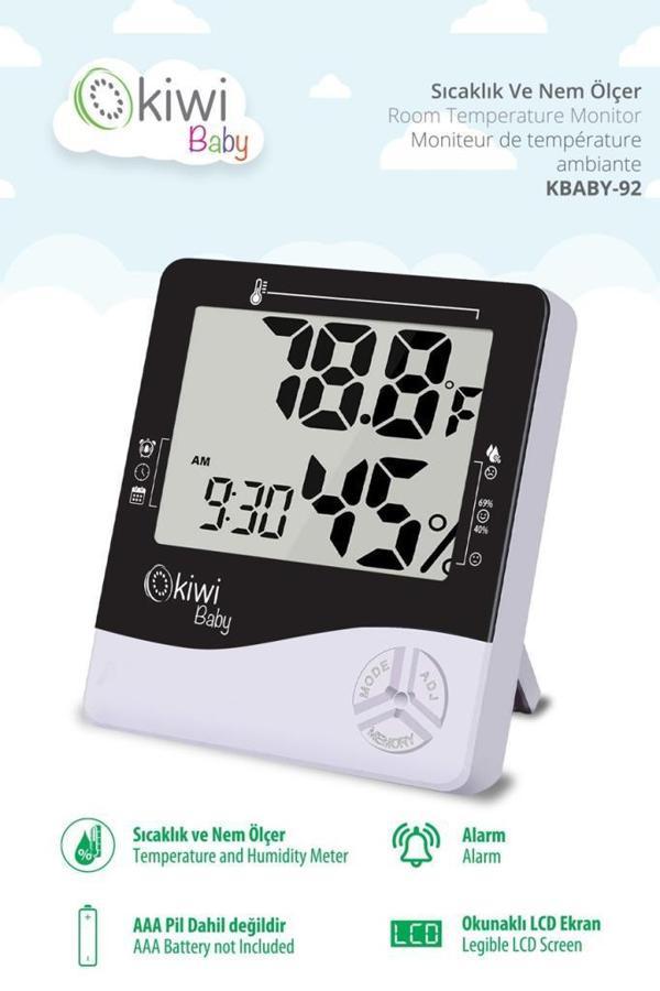 Kiwi Kbaby-92 Sıcaklık ve Nem Ölçme Cihazı - Image 1