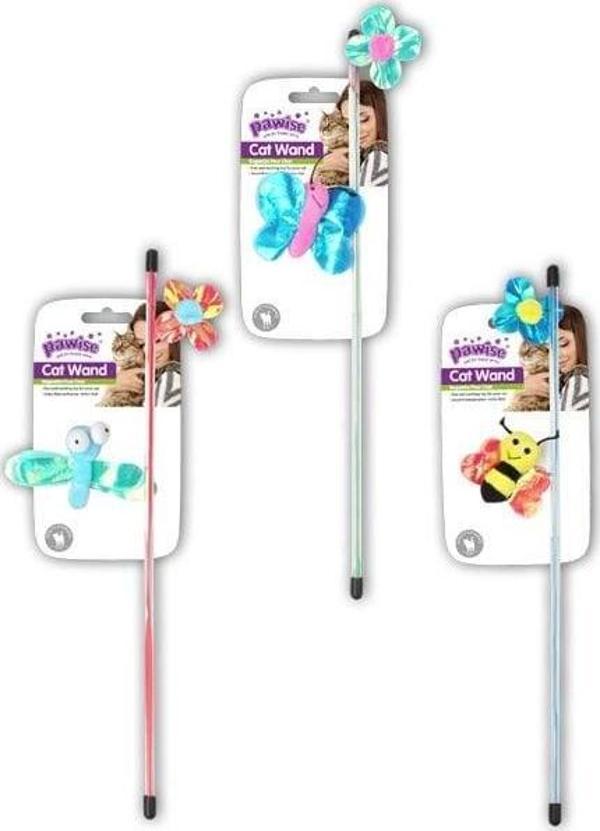 Pawise Cat Wand Böcekli Kedi Oltası 45 Cm - Image 1