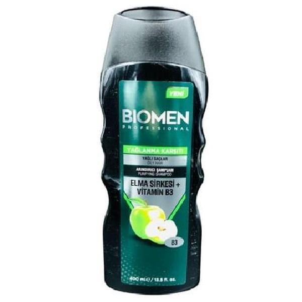 Bıomen Şampuan Yağlanma Karşıtı Elma Sirkesi Vitamin B3 400 Ml - Image 1