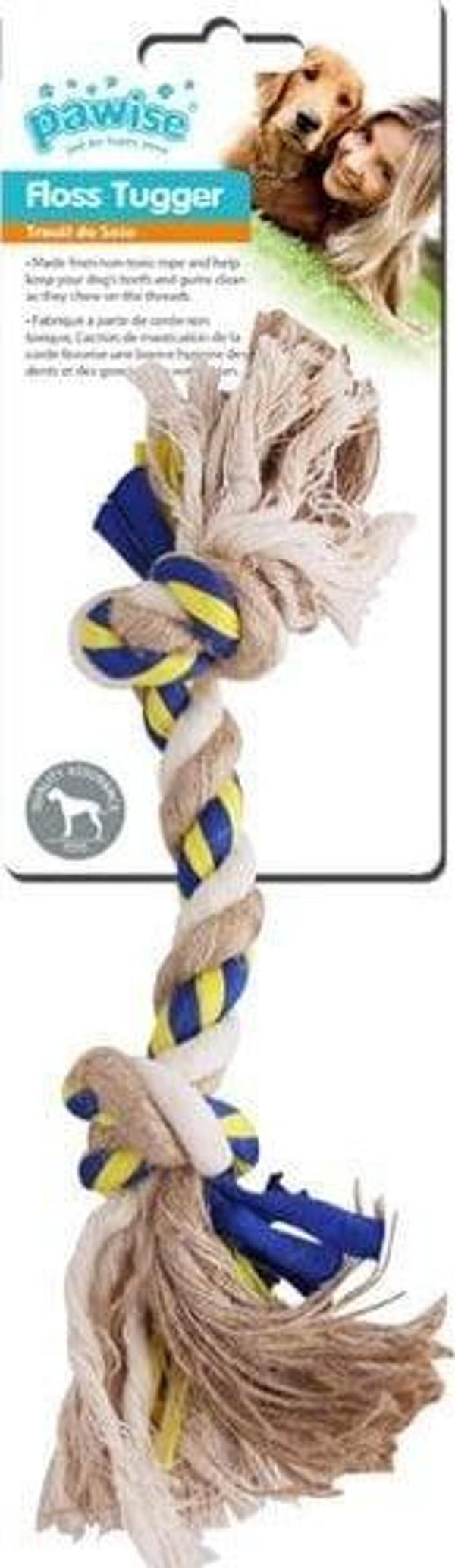 Pawise Floss Tugger 2 Düğümlü İp Köpek Oyuncağı - Image 1