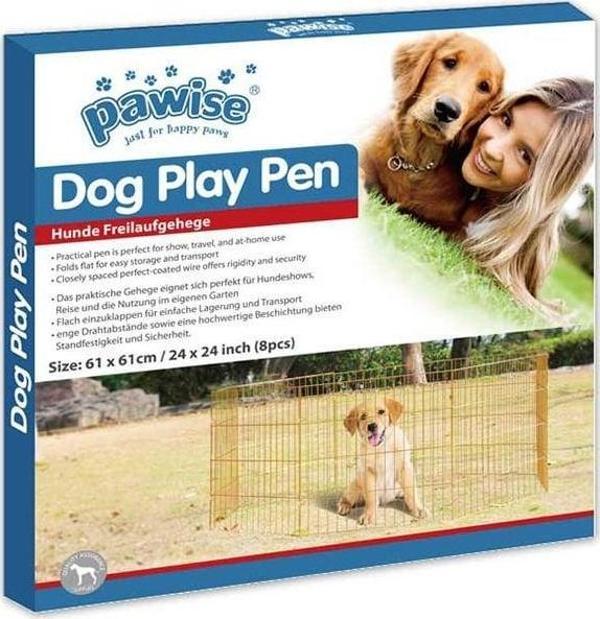 Pawise Metal Köpek Oyun Bahçesi Çiti 8 Parça 60x60 Cm - Image 1
