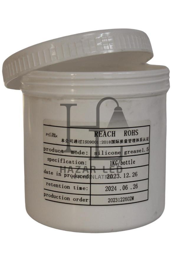 Hazar Led 1 Kilogram Termal Macun Beyaz Isı Transfer Silikonu 1000 Gr Isı İletken Silikon Pasta - Image 1