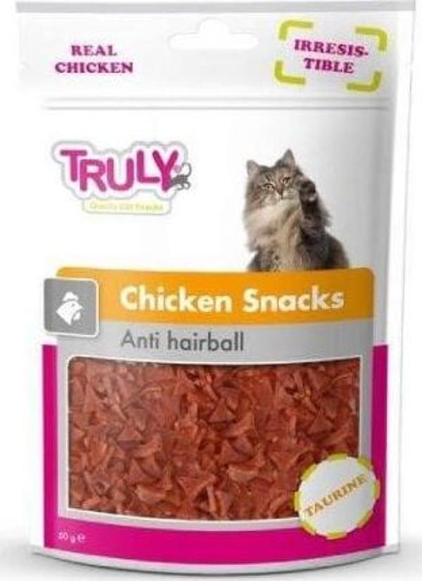 Truly Anti Hairball Tavuklu Tüy Yumağı Önleyici Kedi Ödül Maması 50 Gr - Image 1