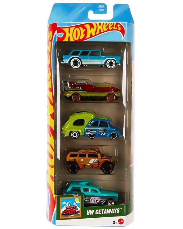 Hot Wheels Beşli Araba Seti HW Getaways JBJ77 - Image 1