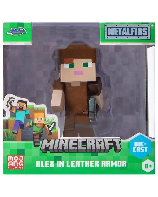 Minecraft Metal Tekli Figür Alex in Leather Armor - Image 1