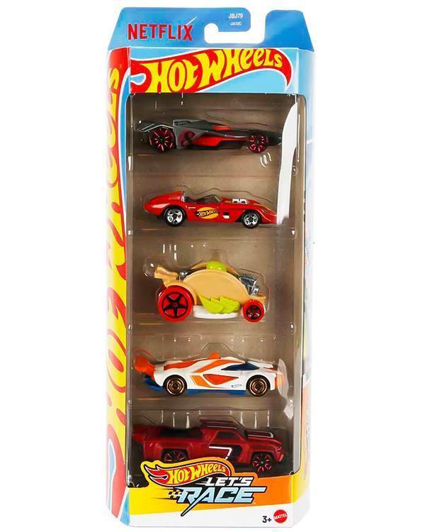 Hot Wheels Beşli Araba Seti Lets Race JBJ79 - Image 1