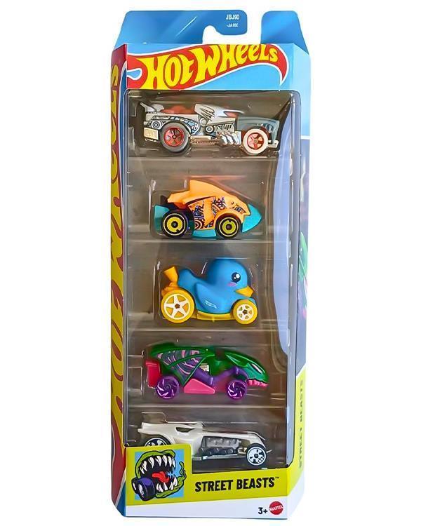 Hot Wheels Beşli Araba Seti Street Beasts JBJ90 - Image 1