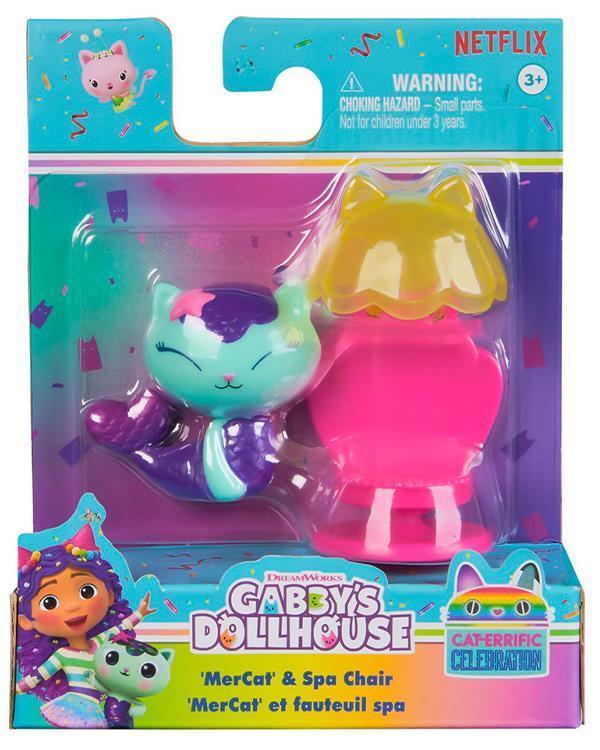 Gabbys Dollhouse Mercat and Spa Chair Mini Figür ve Aksesuar Seti 20149928 - Image 1